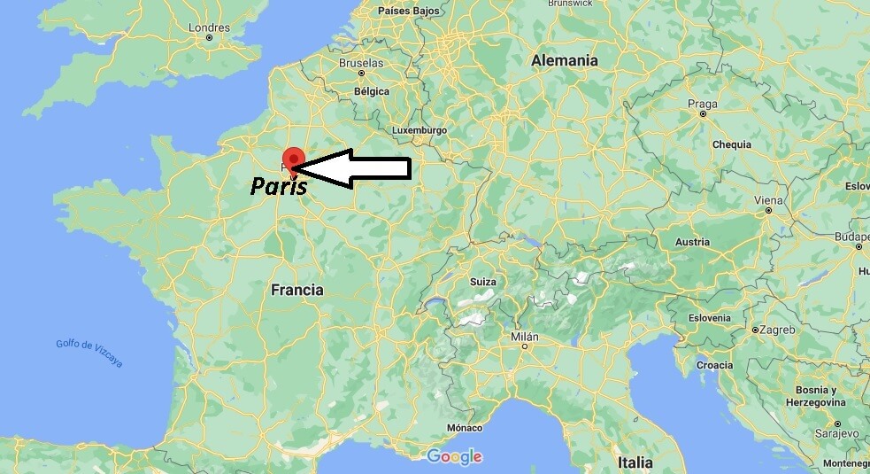 ¿Cuál es el país de París y su continente