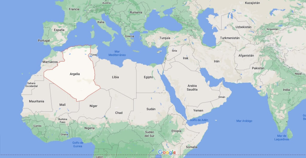 ¿Dónde está Argelia