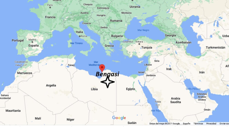 ¿Dónde está Bengasi