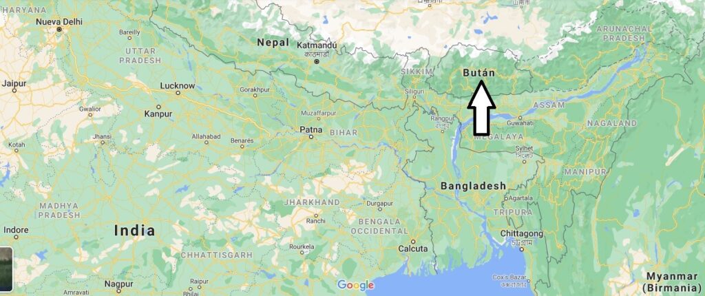 ¿Dónde está Bután