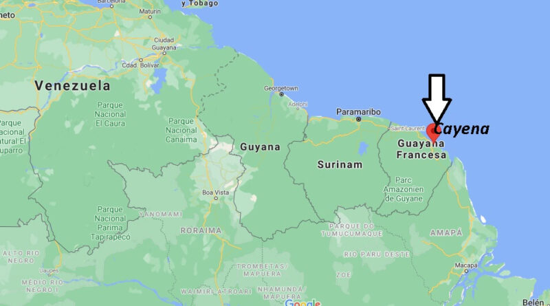 ¿Dónde está Cayena (Guayana Francesa)