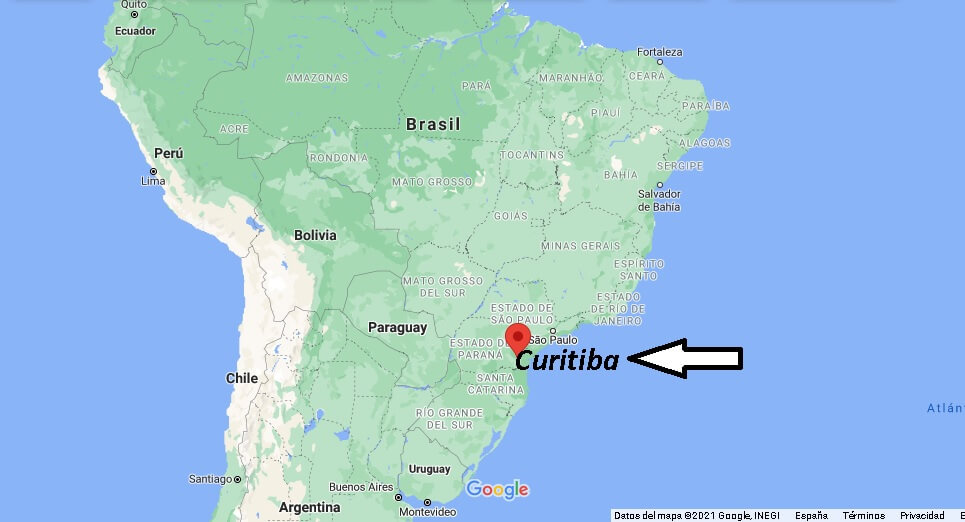 ¿Dónde está Curitiba