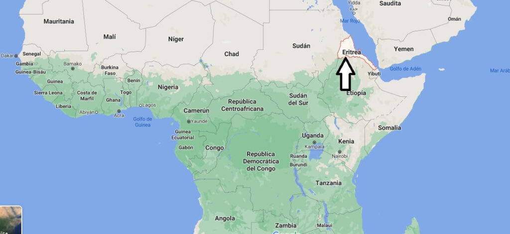 ¿Dónde está Eritrea
