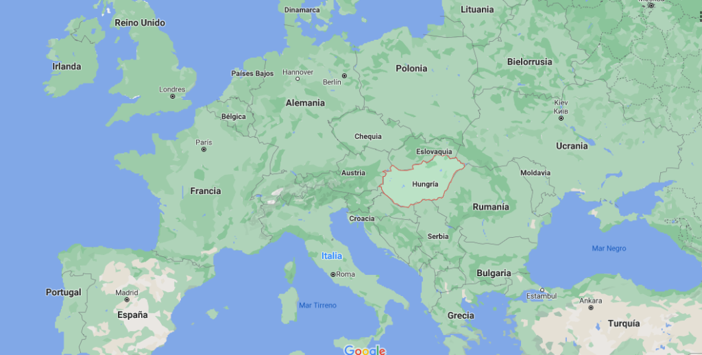 ¿Dónde está Hungría en el mapamundi