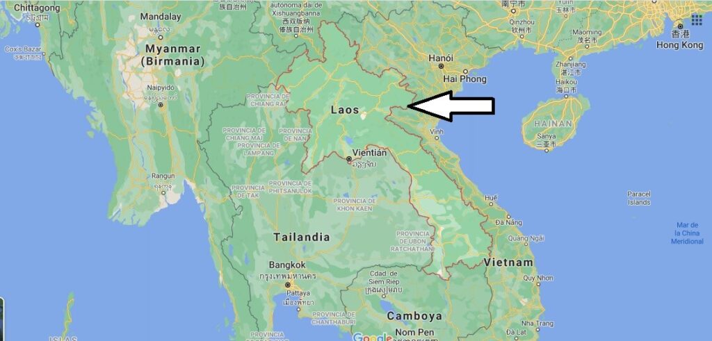 ¿Dónde está Laos