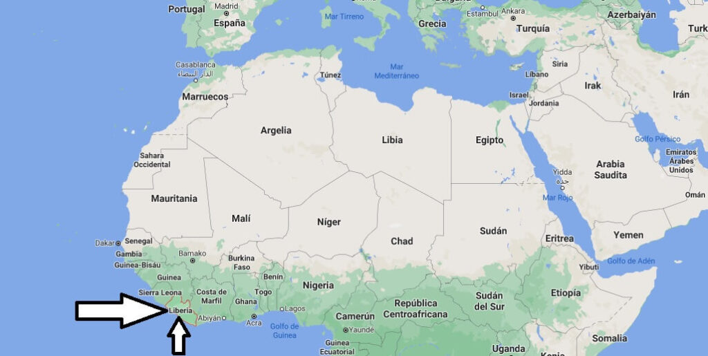 ¿Dónde está Liberia