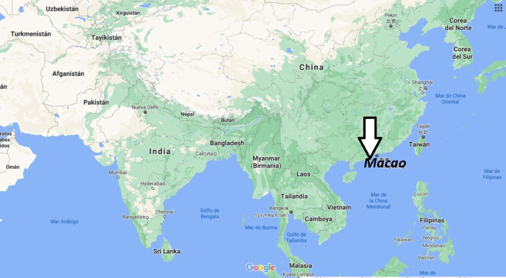 ¿Dónde está Macao