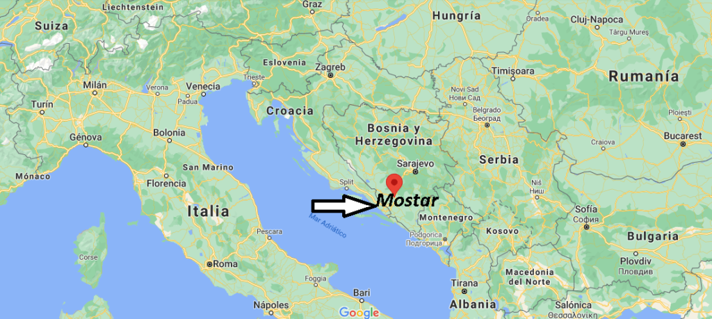 ¿Dónde está Mostar