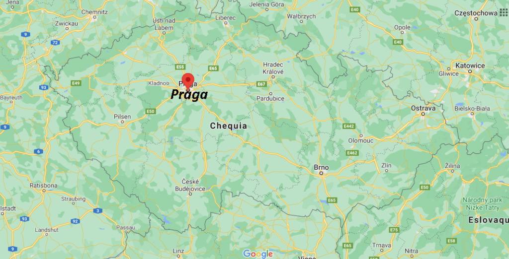 ¿Dónde está Praga en el mapa del mundo