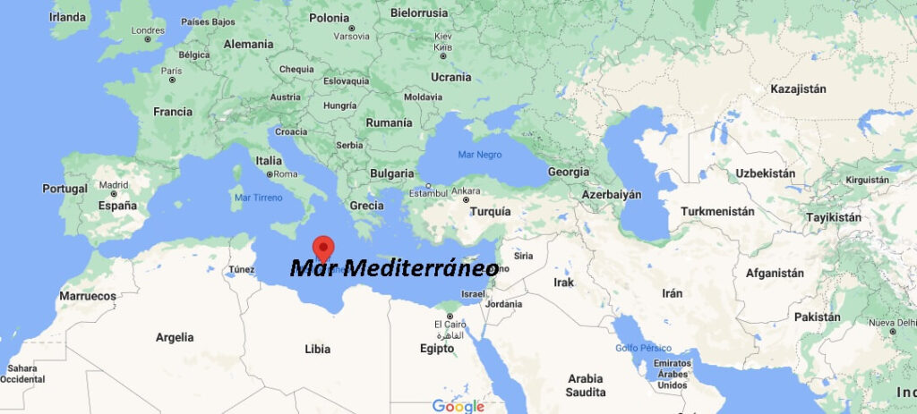 ¿Dónde está el Mar Mediterráneo
