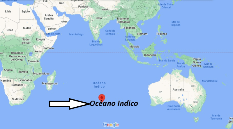 ¿Dónde está el Océano Indico