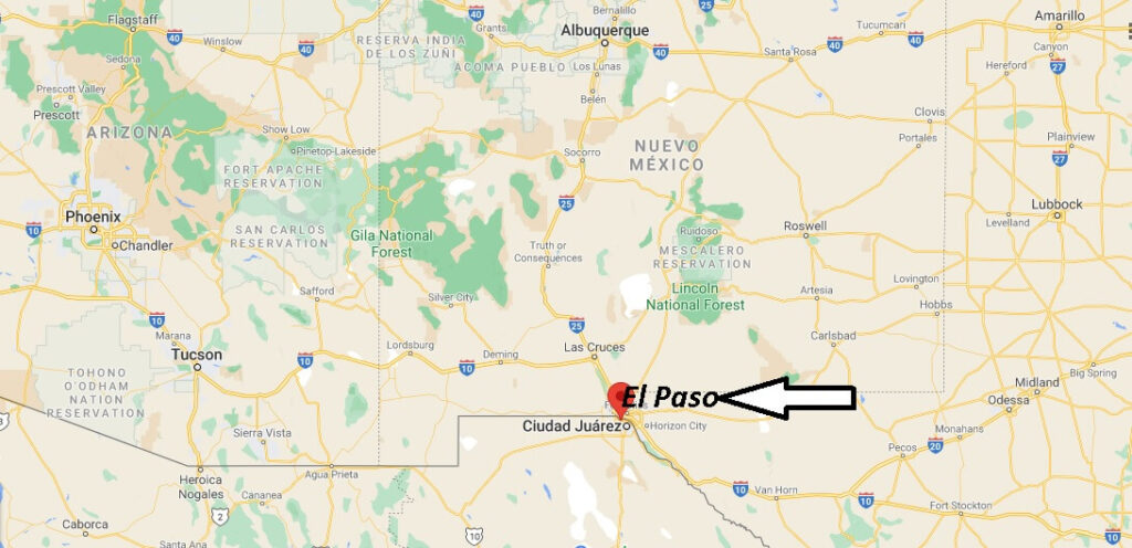 ¿Dónde está la ciudad de El Paso