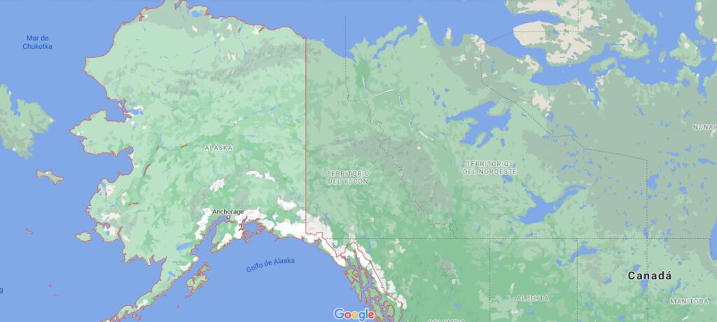 ¿Dónde está localizado Alaska