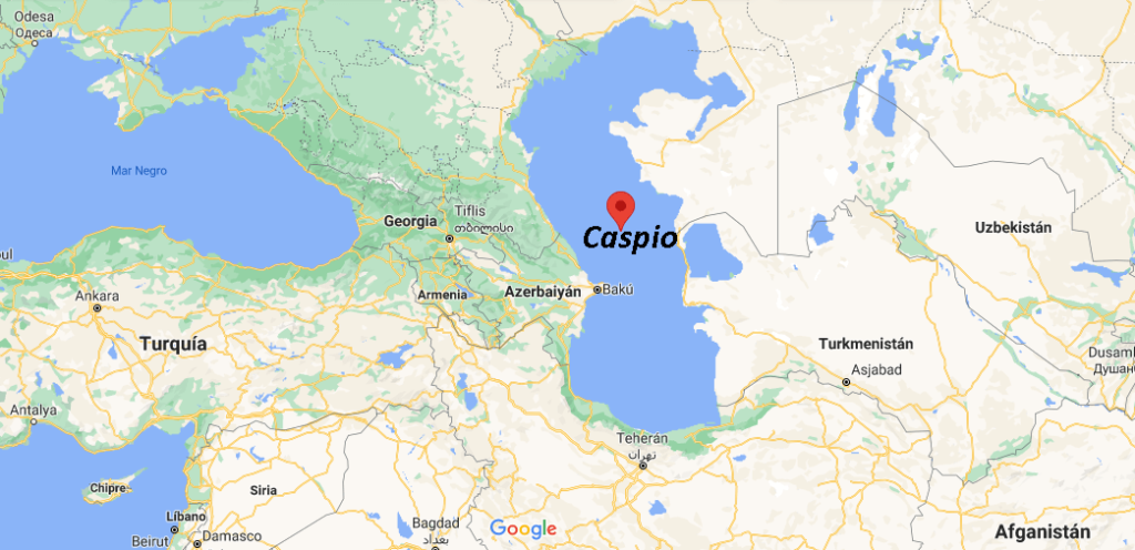 ¿Dónde está situado Mar Caspio