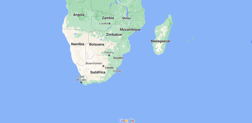 ¿Dónde está ubicada África meridional