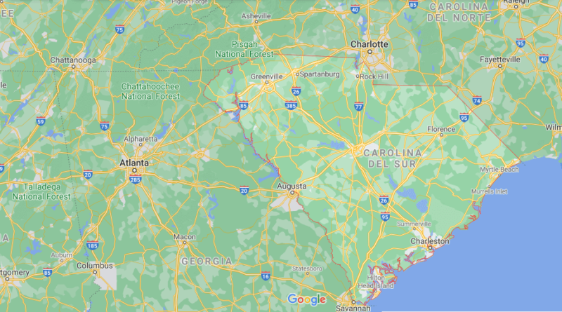 ¿Dónde está ubicada Carolina del Sur