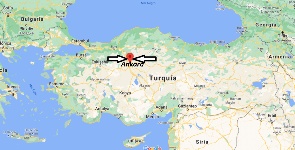 ¿Dónde está ubicada la ciudad de Ankara
