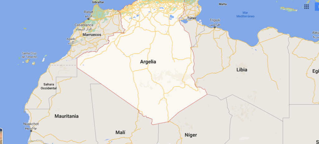 ¿Dónde está ubicada la ciudad de Argelia