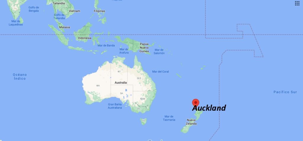 ¿Dónde está ubicada la ciudad de Auckland