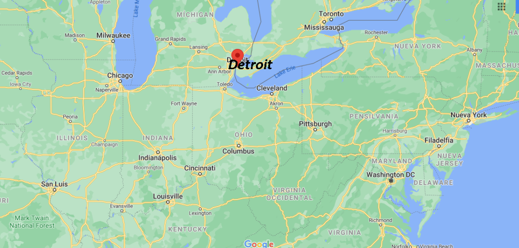 ¿Dónde está ubicada la ciudad de Detroit