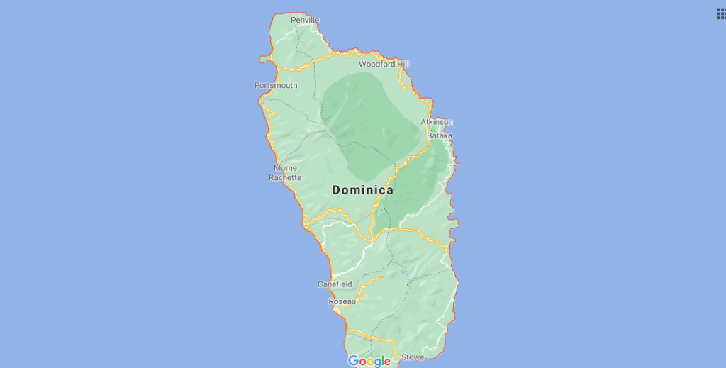 ¿Dónde está ubicada la isla de Dominica