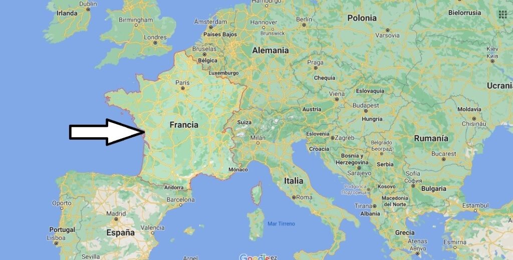 ¿Dónde está ubicado Francia en el mapa planisferio