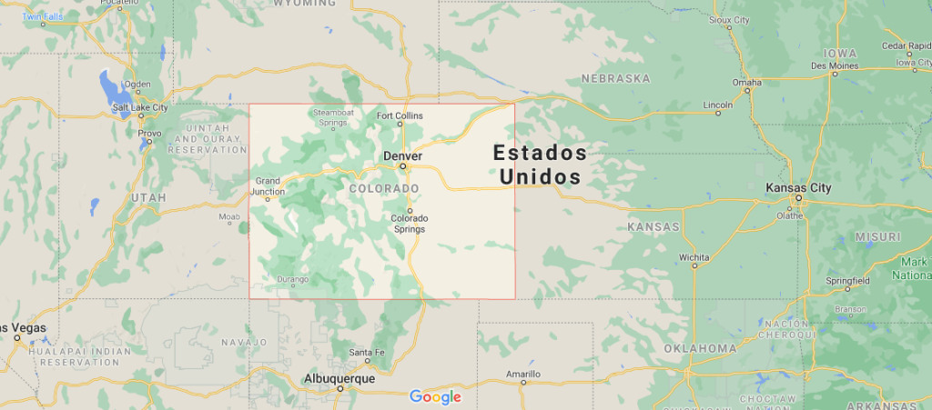 ¿Dónde está ubicado el estado de Colorado