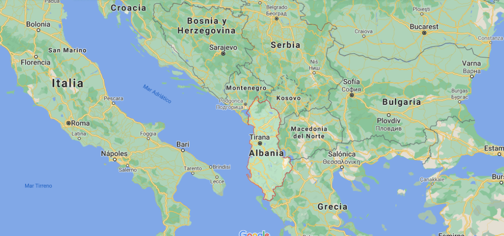 ¿Dónde queda Albania
