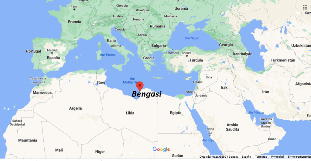 ¿Dónde queda Bengasi