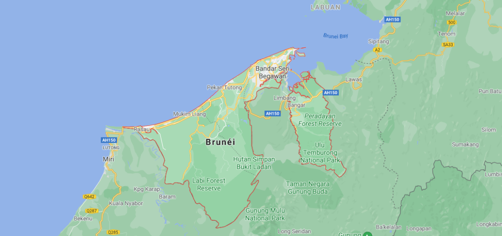¿Dónde queda Brunéi continente