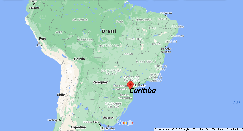 ¿Dónde queda Curitiba en qué país