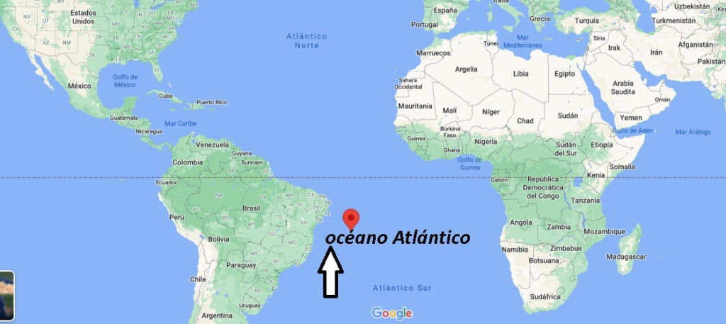 ¿Dónde queda El océano Atlántico
