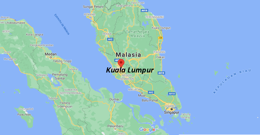 ¿Dónde queda Kuala Lumpur continente