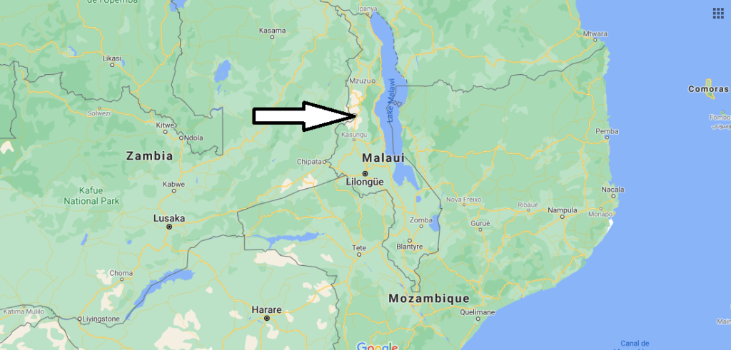 ¿Dónde queda Malawi en el mapamundi