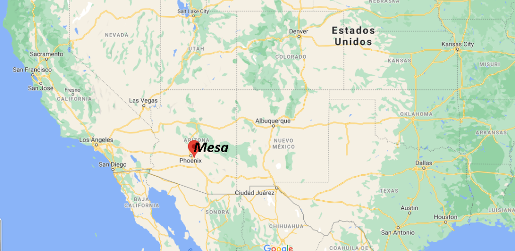 ¿Dónde queda Mesa Arizona