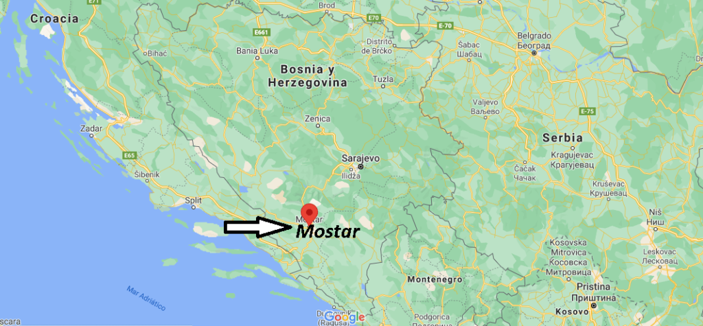 ¿Dónde queda Mostar