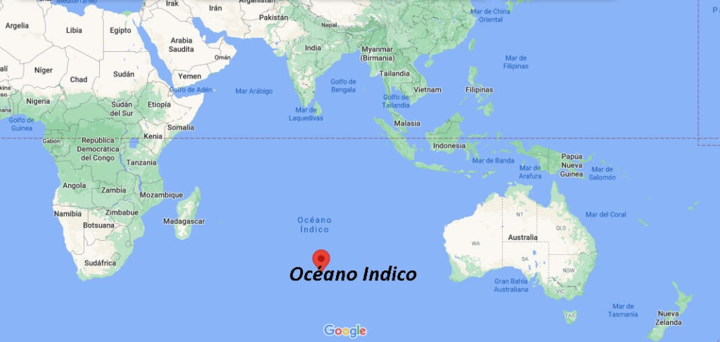 ¿Dónde queda el Océano Indico