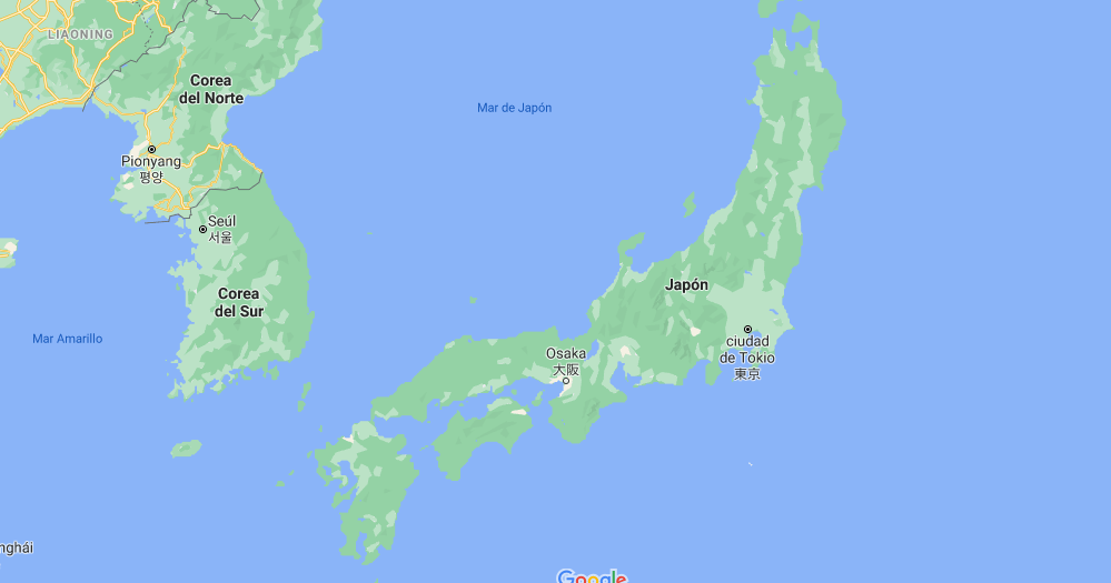 ¿Dónde se encuentra Japón en el mapa mundi