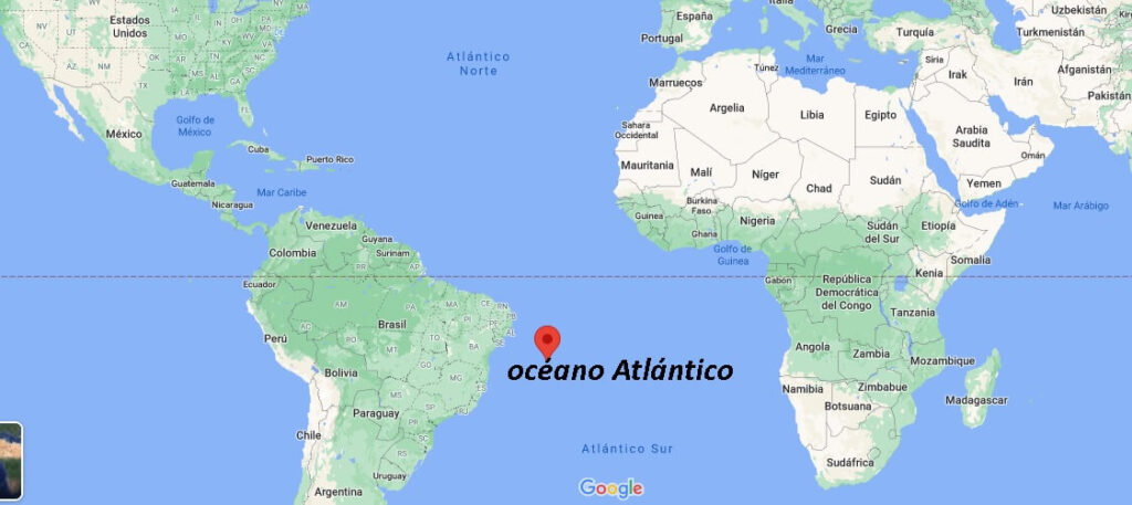 ¿Dónde se encuentra el Océano Atlantico
