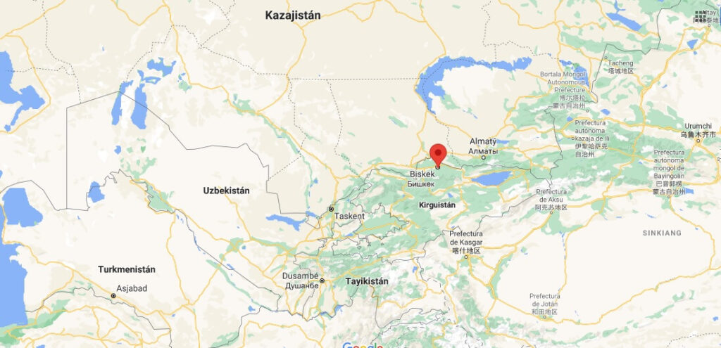 ¿Dónde se encuentra el país Kirguizia