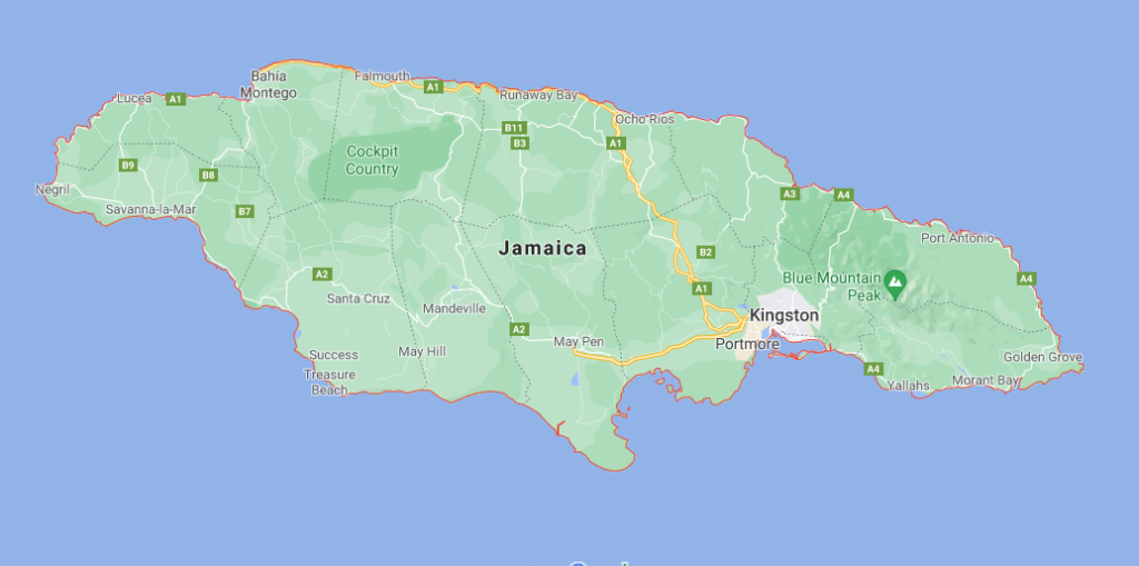 ¿Dónde se encuentra la capital de Jamaica