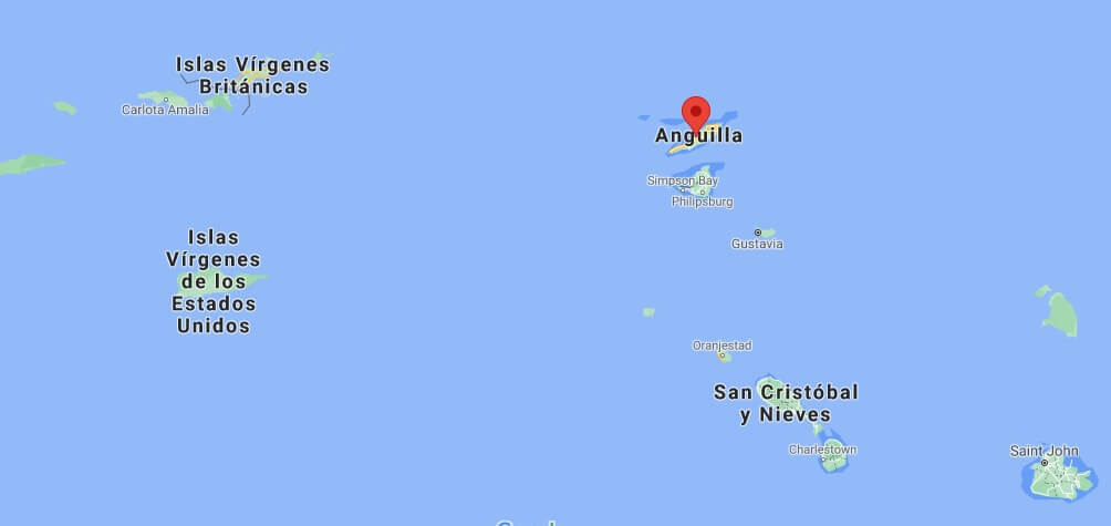 ¿Dónde se encuentra la isla de Anguila