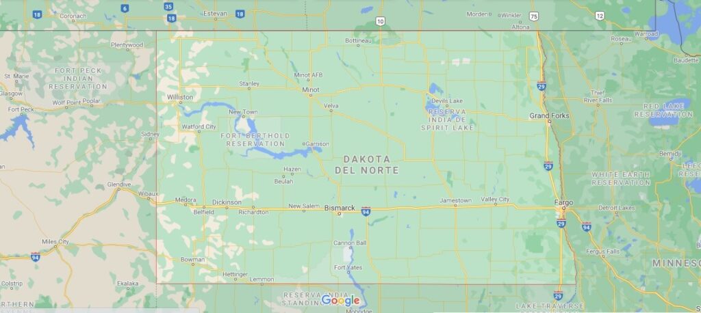 ¿Dónde se encuentra ubicada Dakota del Norte