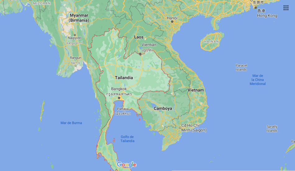 ¿Dónde se encuentra ubicada Tailandia