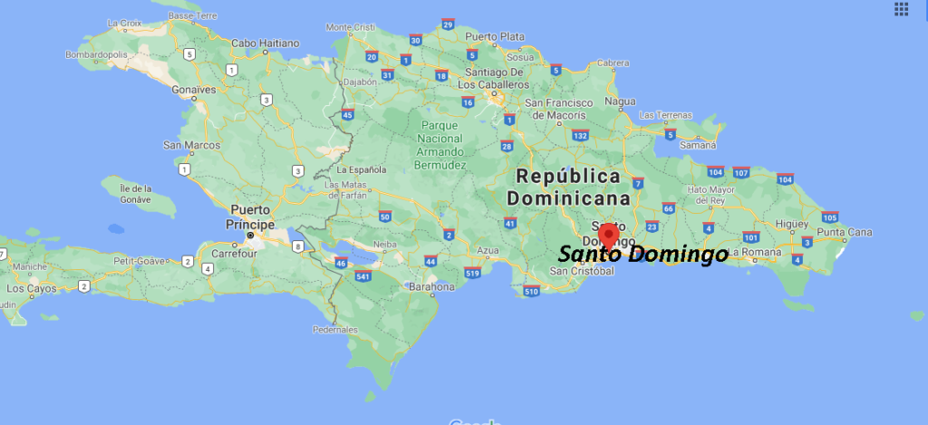 ¿Dónde se encuentra ubicada la isla de Santo Domingo