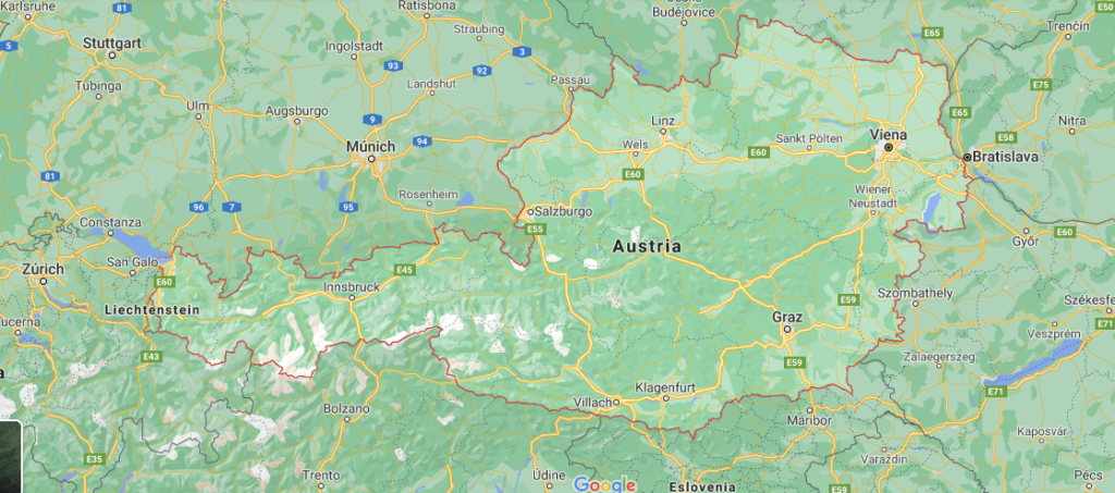 ¿Dónde se encuentra ubicado Austria