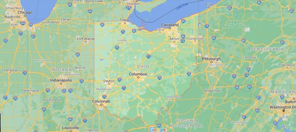 ¿Dónde se localiza Ohio