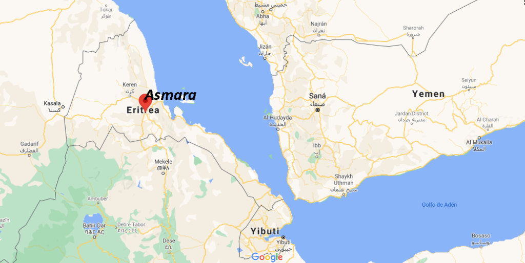 ¿Dónde se ubica Asmara Eritrea