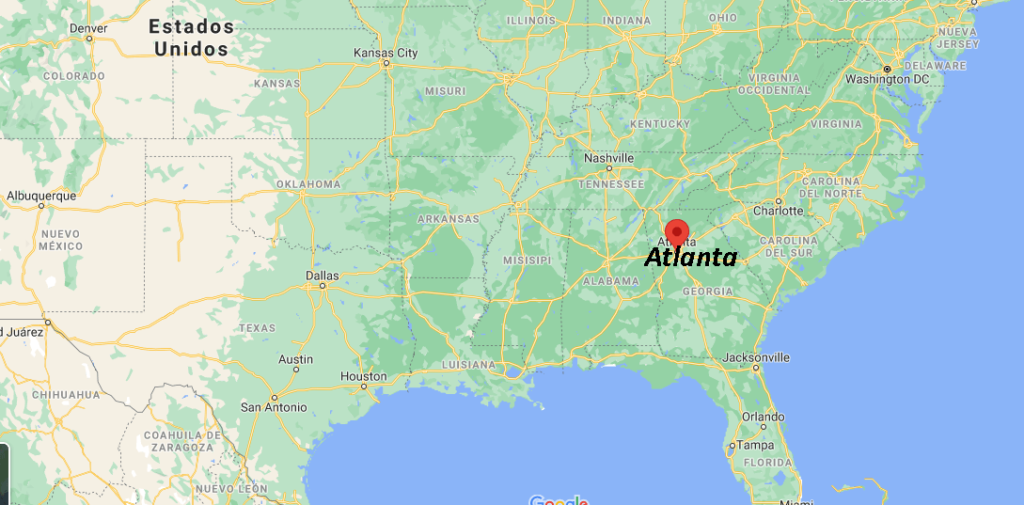 ¿Dónde se ubica Atlanta Georgia