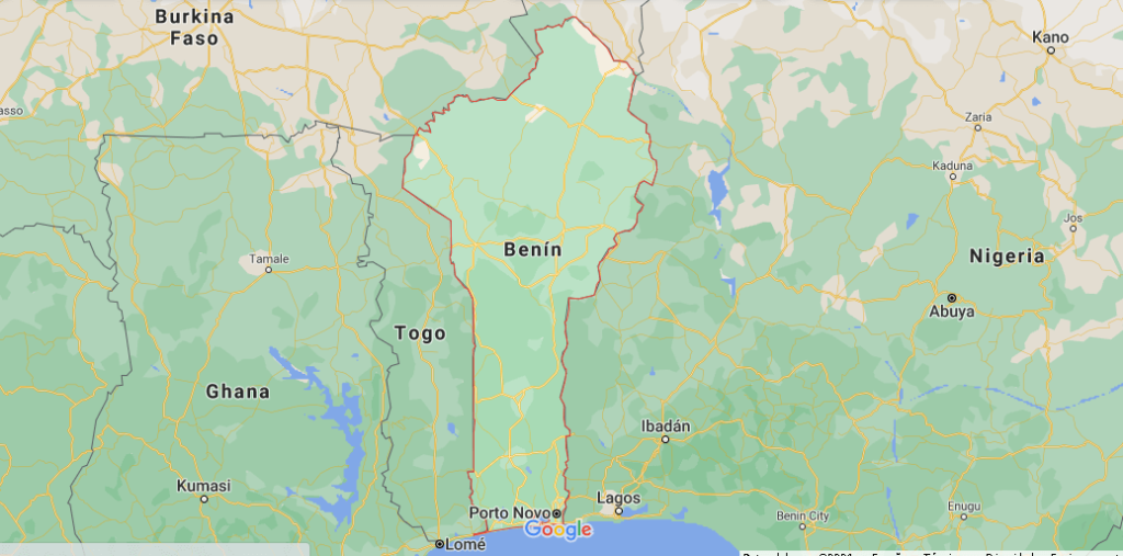 ¿Dónde se ubica Benin en el mapa